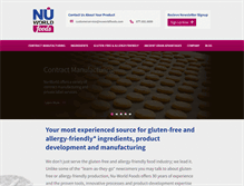 Tablet Screenshot of nuworldfoods.com